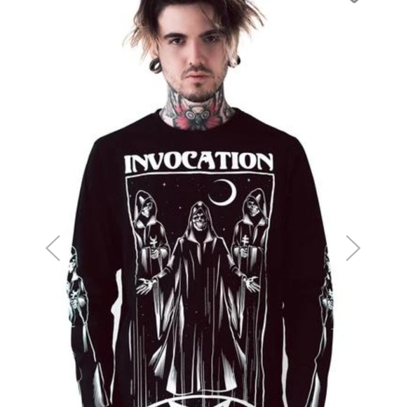 Killstar Other - NWT!🕷 Killstar - Invocation Long-Sleeve Top Black